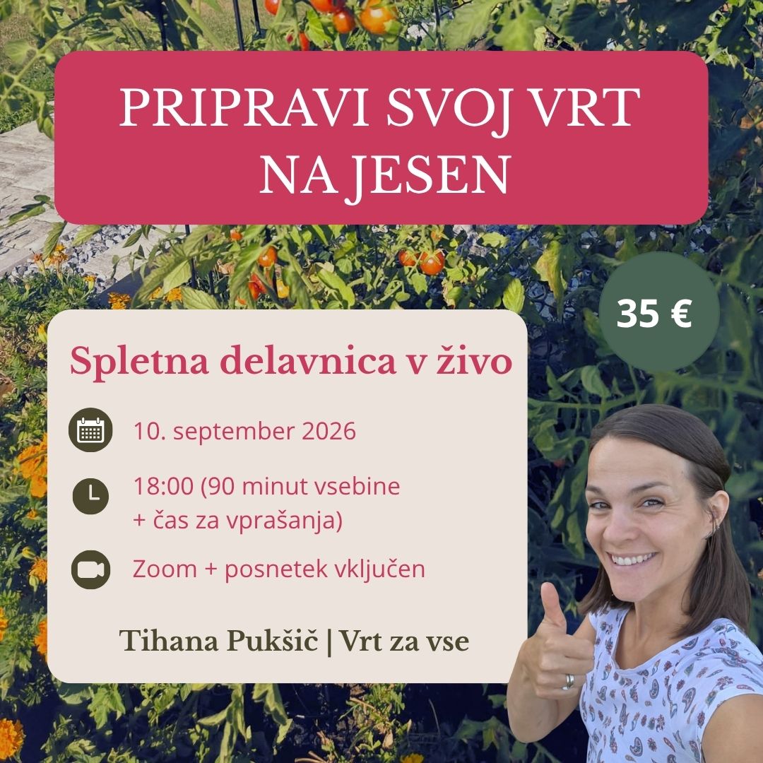 Spletna delavnica: Pripravi svoj vrt na jesen